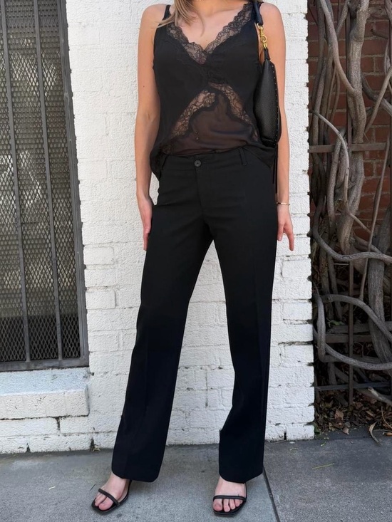 Banana Republic Pants - Banana Republic black low rise contoured fit slacks trousers Size 2 #formalwear